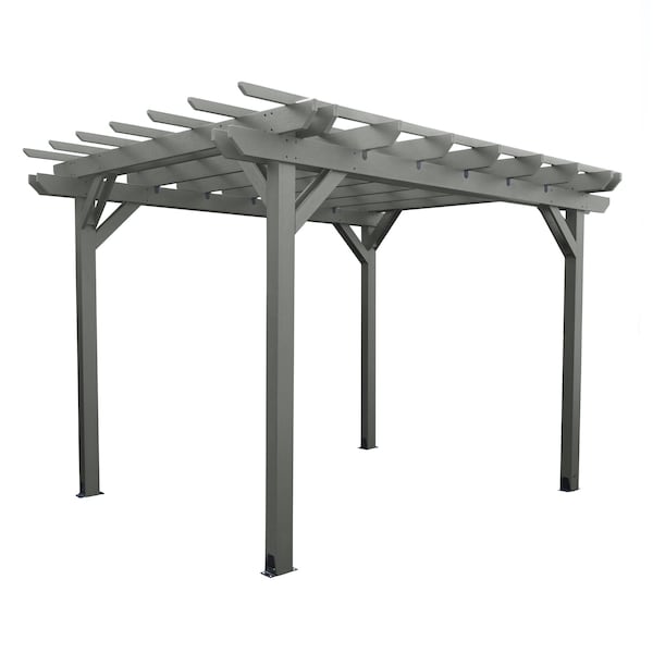 Highwood Usa Bodhi 10 x 10 Poly Outdoor Pergola Gazebo AD-PGLA1010-CGE - main